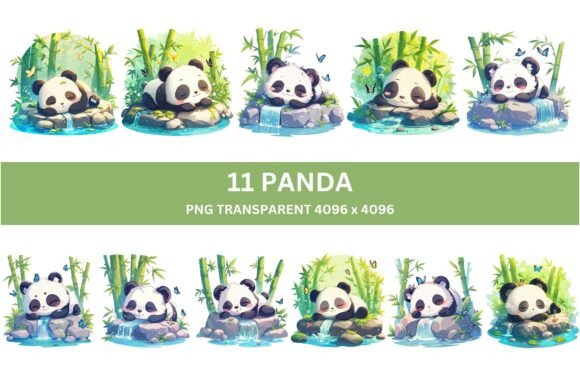 11 Cute Bamboo Panda Clipart: Bringing Peaceful Charm to Your Creative Projects