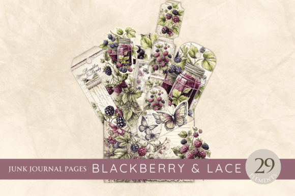 Blackberry Lace Loaded Tags: Crafting with Charm and Precision