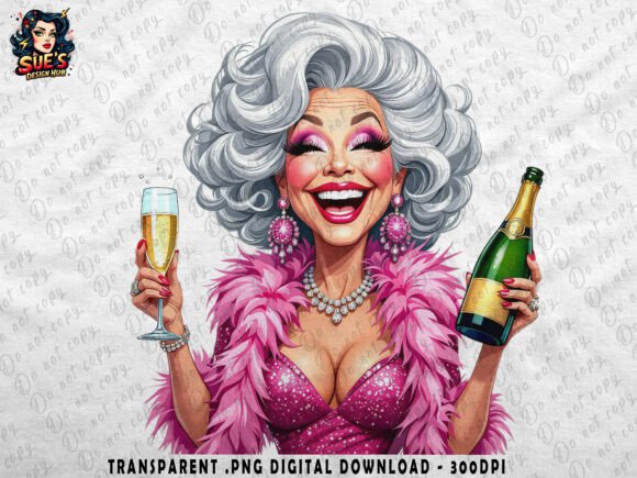 Champagne Diva Glam Granny