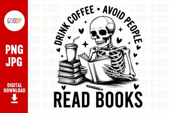 Coffee, Books, and Quiet Time: The Perfect Introvert's Escape with Drink Coffee Avoid People Read Books PNG