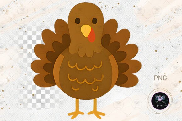 Cute Thanksgiving Turkey Fall Clipart: Cozy Autumn Vibes for Creative Projects