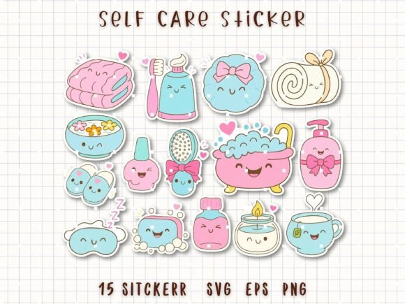 Enhancing Creativity and Self-Care: The Rise of the Self Care Sticker Spa Bath Relax Clipart Bundle