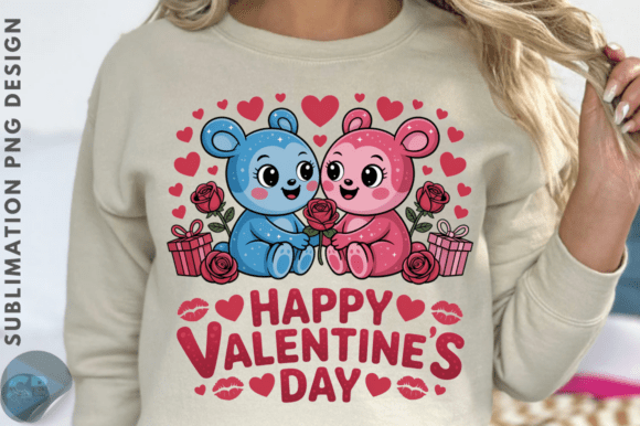 Happy Valentine's Day Sublimation PNG Design