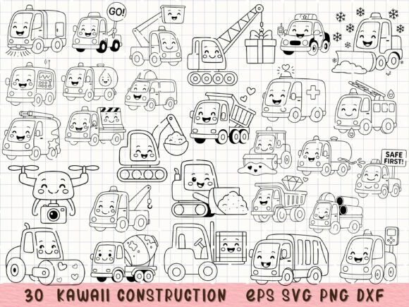 Kawaii Construction Vehicles: How Cute Construction Vehicles SVG Clipart Are Transforming Creative Projects