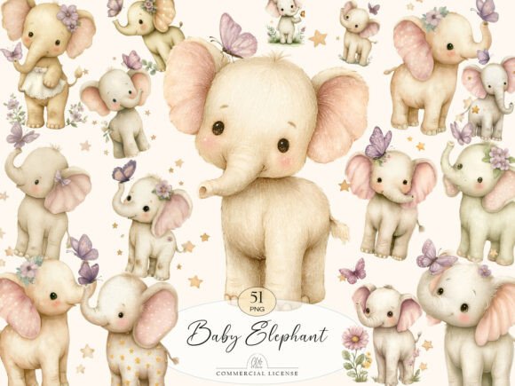 PNG Baby Elephant Clipart: Creative Possibilities for Every Project